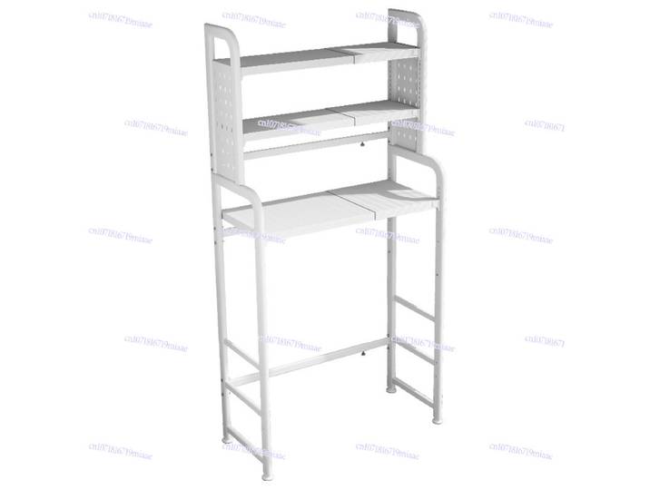 Support de Machine à laver, support de rangement, roue ondulée à tambour, support de rangement, salle de bain, rétraction télescopique au sol multifonctionnelle