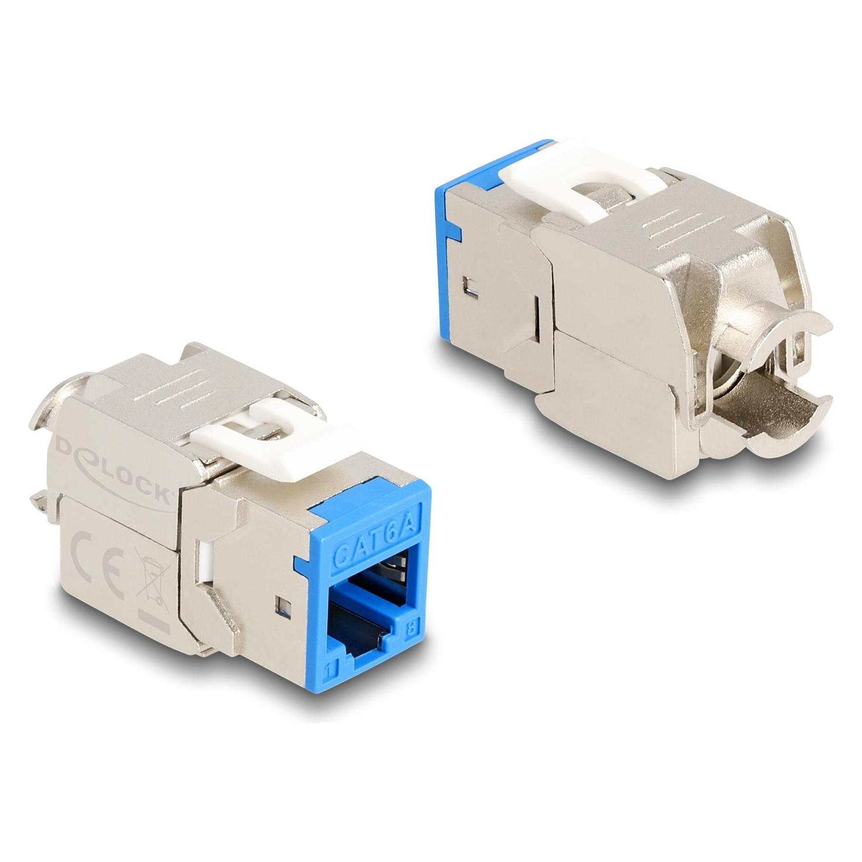 Delock Keystone Modul RJ45 Buchse zu LSA Cat.6A werkzeugfrei (Keystone Modul) (88113)