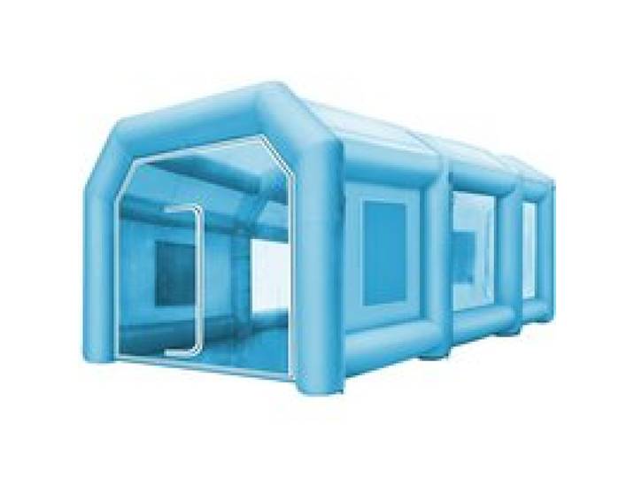 VEVOR Opblaasbare Spuitcabine Tent 8x4x3m Opblaasbare Spuitcabine Tent Spuitcabine Grote Auto Tent Feesttent Kampeertent Lucht Tent met 2 Elektrische Blaasmachines