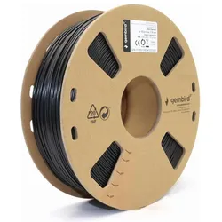 Gembird ASA Filament schwarz 1.75 mm 1 kg (1000 g, 1.75 mm), Filament, Schwarz