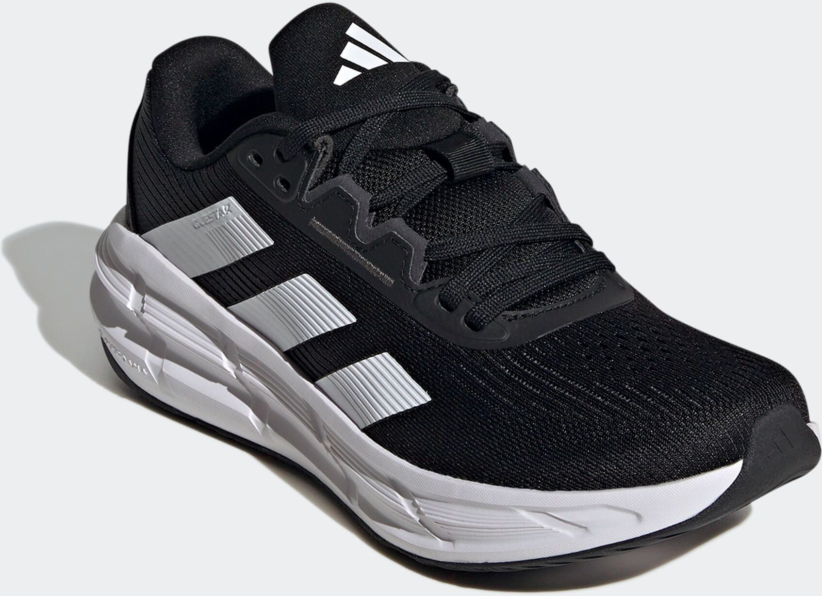 Laufschuh ADIDAS PERFORMANCE "QUESTAR 3", Damen, Gr. 40,5, schwarz-weiss (core schwarz, cloud weiß, carbon), Synthetik, Textil, Schuhe Laufschuh core schwarz, cloud weiß, carbon 40,5