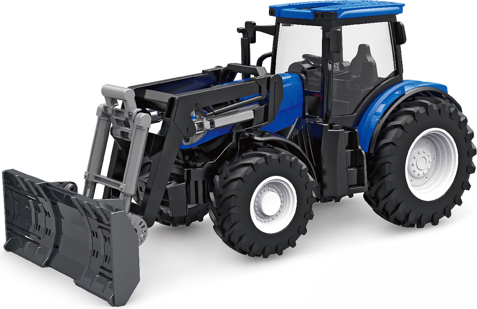 AMEWI RC Tractor met sneeuwploeg en LiIon accu, blauw