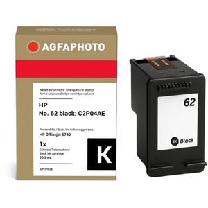 AgfaPhoto kompatibel für HP 62, C2P04AE, schwarz, 200 Seiten,  Tinte