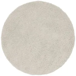 como Hochflorteppich   ¦ beige ¦ Synthetische Fasern Ø: 120.0