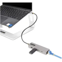 StarTech 10G2A1C25EPD (USB-C, 5 Ports), Dockingstation + USB Hub, Grau