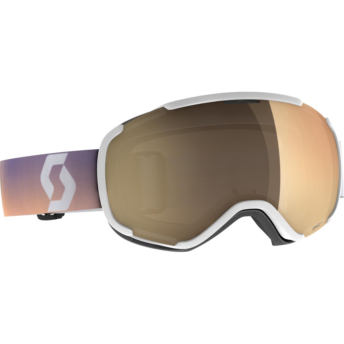Scott Goggle Faze II LS white/soft pink - amp ls bronze chrome s1-3 (7887) - 2718157887245