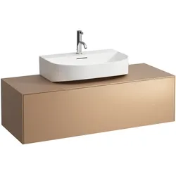 LAUFEN SONAR Schubladenelement, 1 Schublade, passend zu Waschtisch H816341, H816342, Ausschnitt mittig für den Waschtisch, H4054510340411, Farbe: Kupfer