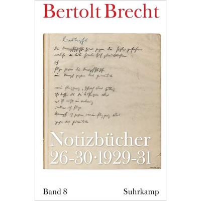 Notizbücher, Taschenbuch von Bertolt Brecht, Suhrkamp, 978-3-518-43282-2