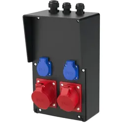 PCE 9217090 Wandverteiler Vollgummi Baureihe FURT IV 32/5 16/5 2xSSD M25o2M20o VC IP54