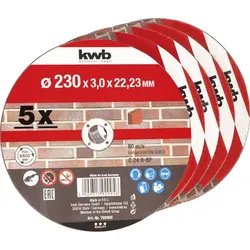 Trennscheiben, Steinbearbeitung, ø230mm, 5 Stück