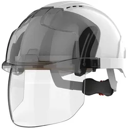 Jsp, Kopfschutz, Schutzhelm mit Drehradverschluss EVO VISTAshield mit Visier weiss (53 - 64 cm)