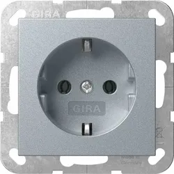 Gira SCHUKO-Steckdose 16A 250V System 55 Farbe Alu
