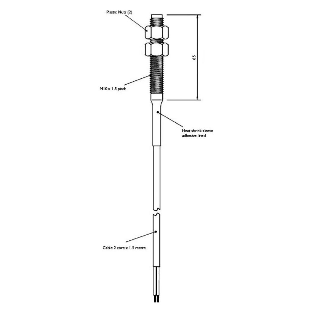 TE Connectivity Sensor PS801 Reed-Kontakt 1 Schliesser 100 V/DC, 250 V/AC 1 A 10 (PS 801)