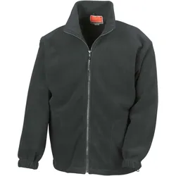 Result Herren Schwere Fleece Jacke Sweatjacke R036X black XL