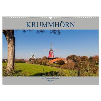 Krummhörn im Panorama-Format (Wandkalender 2027 DIN A3 quer), CALVENDO Monatskalender