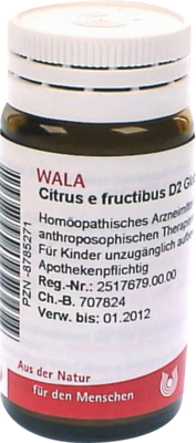 WALA Heilmittel GmbH CITRUS E FRUCTIBUS D 2 Globuli 20 g 08785271