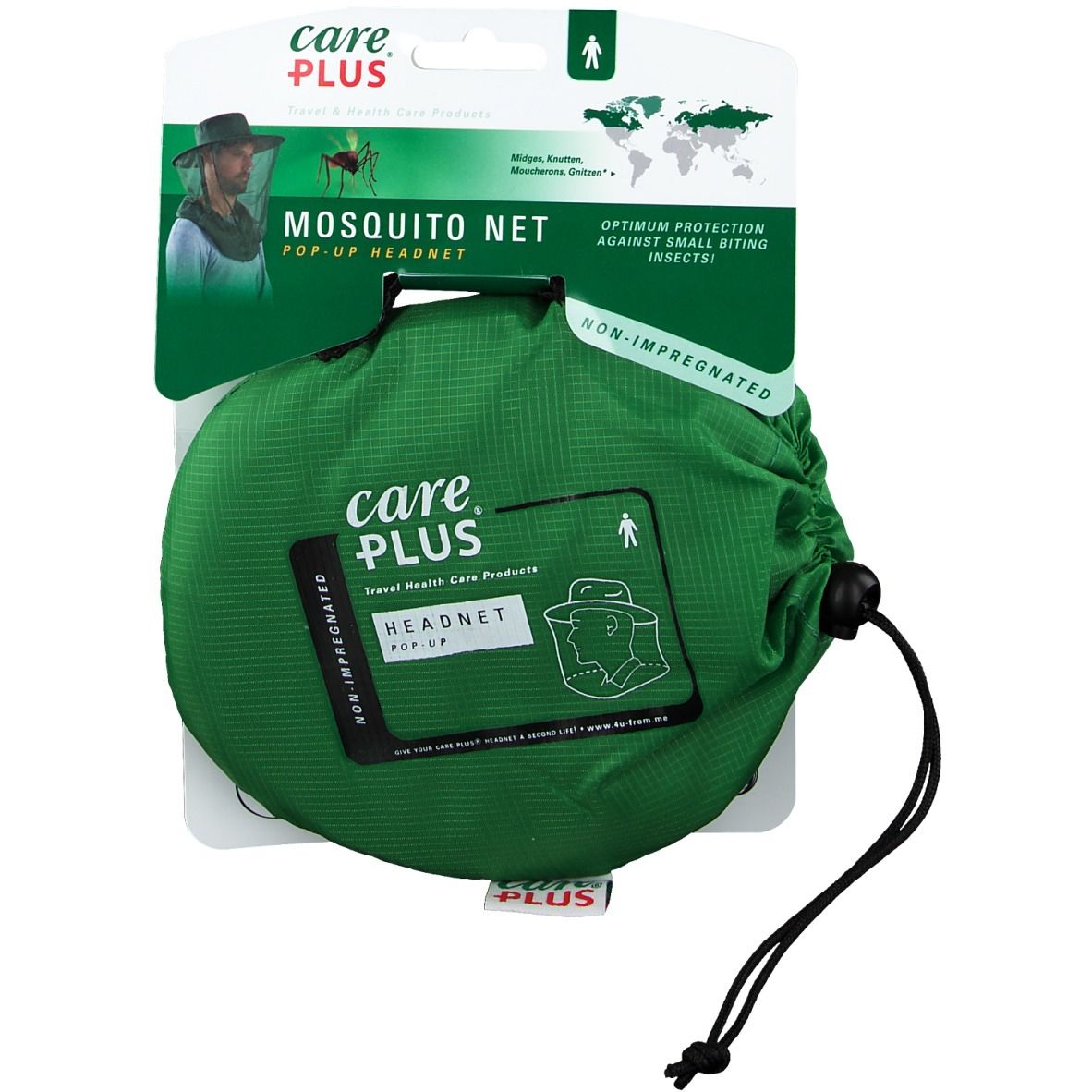 Care Plus Mosquito Net Pop-Up Headnet 1 St Set