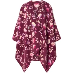 Tchibo - Poncho-Decke - bordeaux