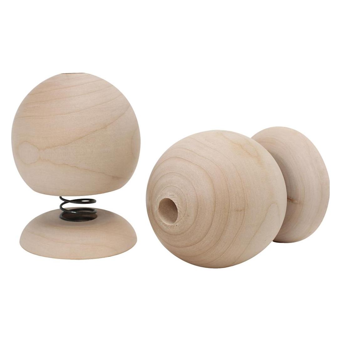 Creativ Company Hüpffiguren aus Holz, 12 Stück. (669055)