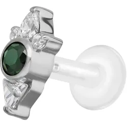 PTFE Labret mit Innengewinde + Titan-Aufsatz DESIGN