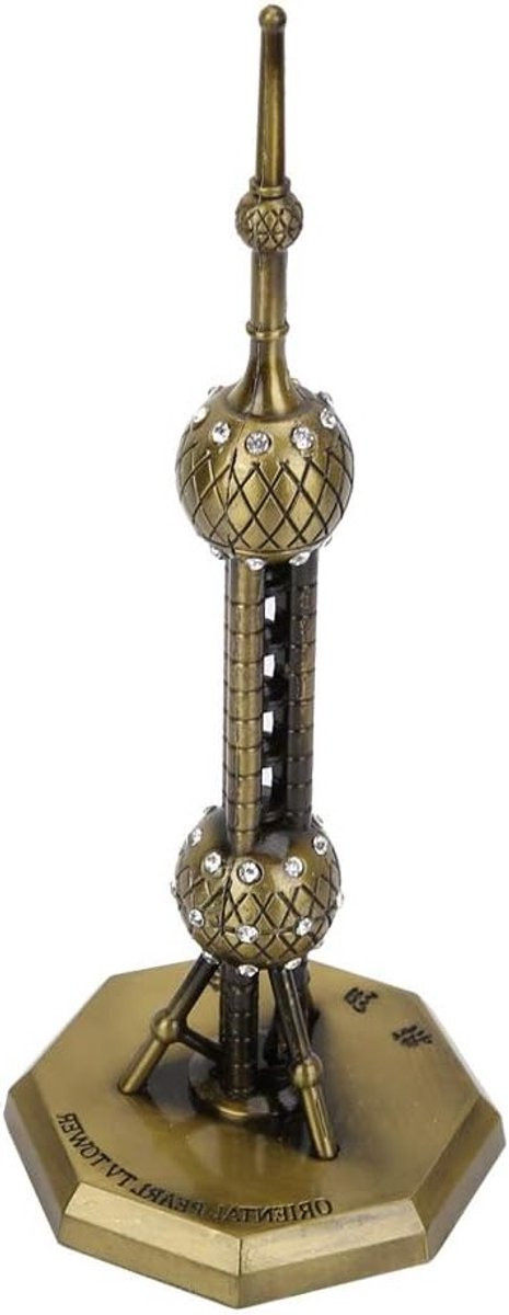 Unieke R Stone Replica van de Oriental Pearl Tower met gegalvaniseerd vakmanschap