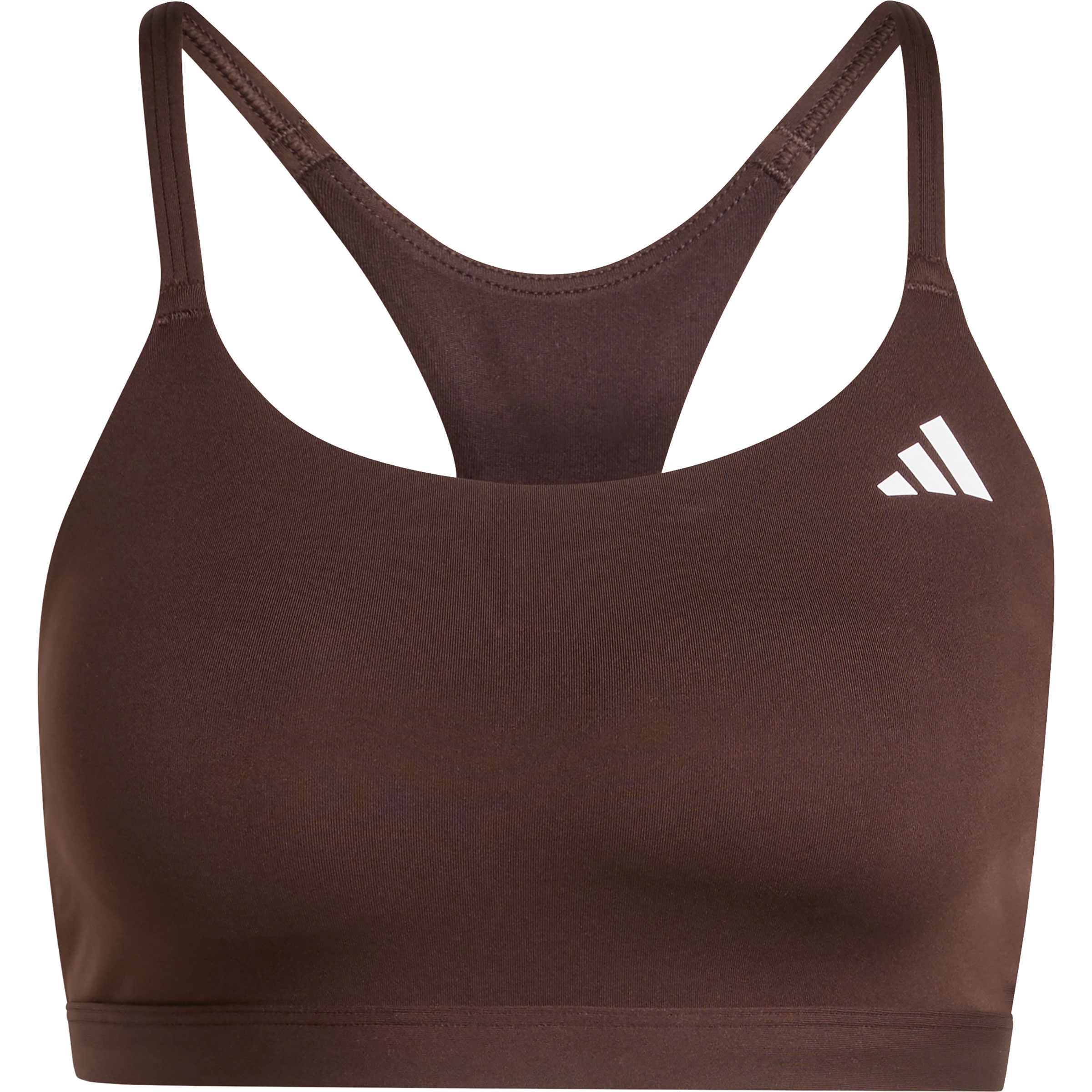 adidas Optime Essentials Workout Light Support Sport BH Damen Sport-BHs braun Größe XS Laufen | Training & Fitness Widerstandsfähig