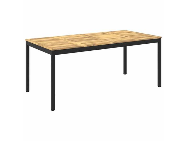 NOUVEAU Table terrasse - Table de dîner de jardin - blanc - et noir 180x88 5x75cm - Table d'extérieur 78164