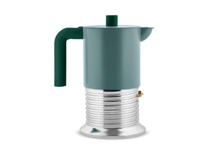 Alessi Espressokocher, Espressokocher Vite grün für, 0,3 l, Almuminiumguss, grün