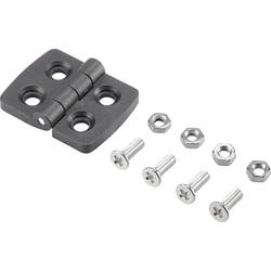 Basetech Kunststoff-Scharnier 39x30x4mm 39 mm 1 St. BT-1697225