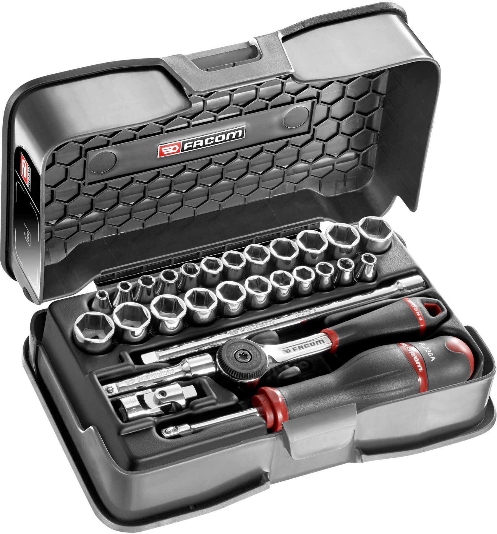 Facom Steckschlüssel-Set 1/4 R.161B, 34-tlg (R.420AMU)