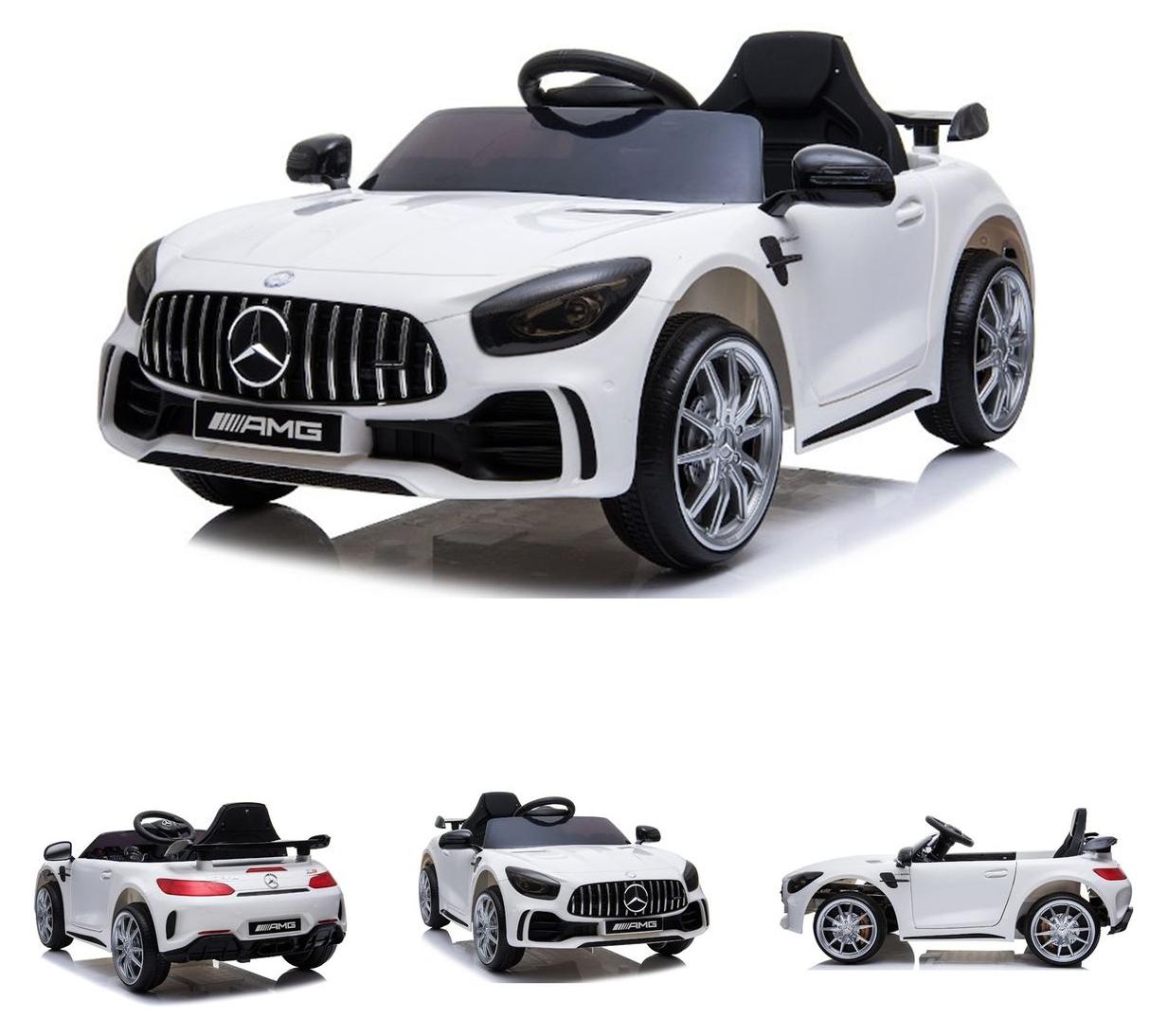 ES-Toys Kinder Elektroauto Mercedes AMG GT R Coupé, EVA-Reifen, Stoßdämpfer