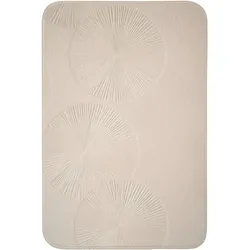 BADEMATTE Japandi - Beige - Modern Rutschfest 60x90 cm