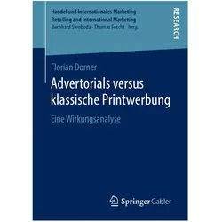 Advertorials versus klassische Printwerbung, Fachbücher von Florian Dorner