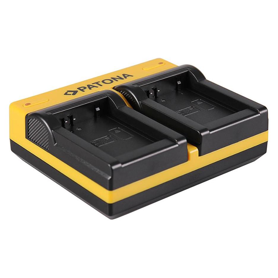 Patona Dual Ladegerät f. Samsung BP-1030 NX NX200 NX-200 NX300 NX-300 inkl. Micro-USB Kabel (Kamera Akku Ladegerät) (33388104)