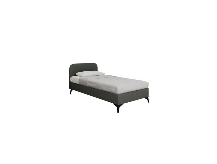 Homesy Polsterbett Mavilo 100 x 200 cm Lattenrost ohne matratze - dunkelgrau, Dunkelgrau, Holz, Mode, 100x200 cm, Schlafzimmer, Betten, Polsterbetten