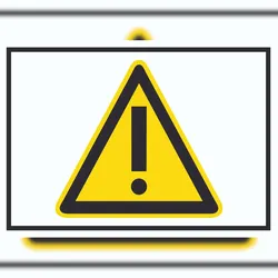 HB-Druck Achtung Zeichen Gelb Symbol Schild A6 (105x148mm)