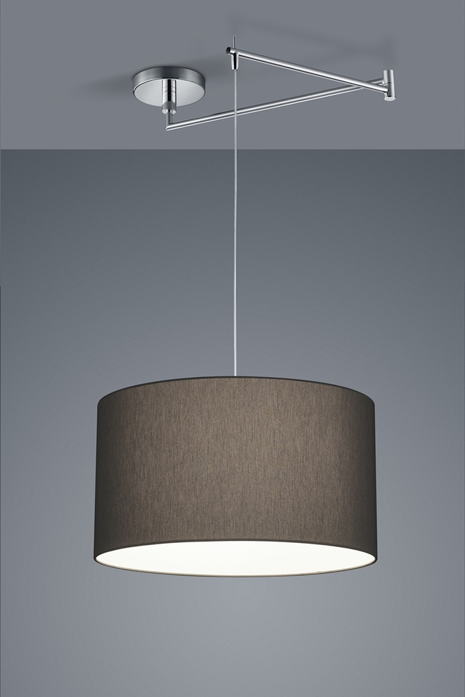 Helestra Einzelpendelleuchte CERTO 45cm Chintz Anthrazit 16/1847.04/9289 4022671105743