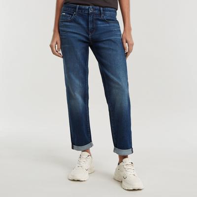 Boyfriend-Jeans G-STAR "Kate", Damen, Gr. 26, Länge 30, blau (worn in stratos), Denim/Jeans, Obermaterial: 99% Baumwolle, 1% Elasthan, bequem normal, Jeans, Baumwollstretch Denim Qualität für hohen Tragekomfort