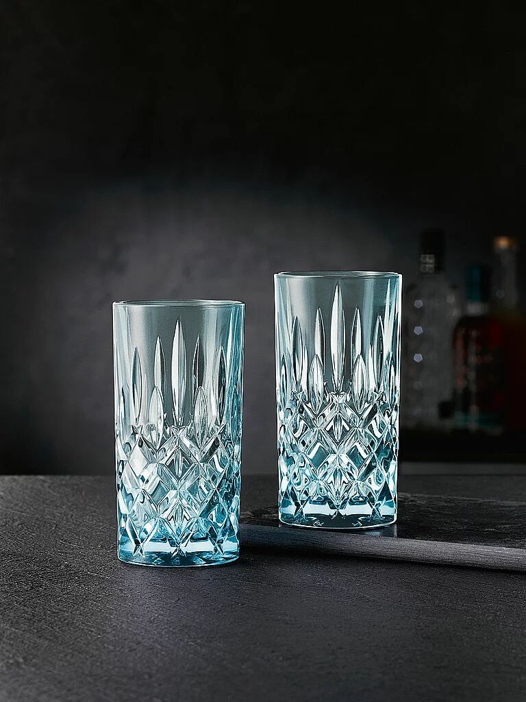 NACHTMANN Longdrink Gläser 2er Set NOBLESSE FRESH COLORS Aqua hellblau B
