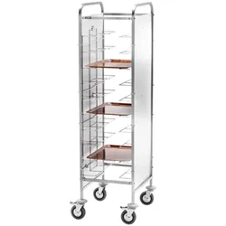 Virtus Transportwagen für Tabletts mit Seitenverkleidung, 10x 530x600 mm, H=125 mm (IFA0037)
