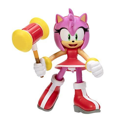 Jakks Pacific Sonic The Hedgehog Amy Rose Action Figure met Hamer