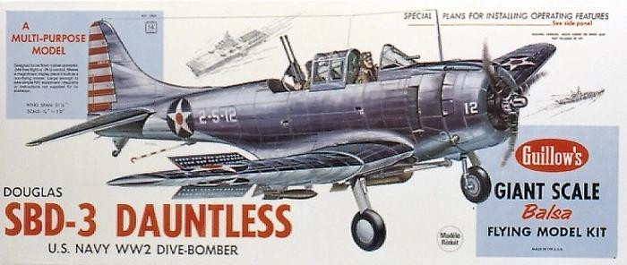 Guillow SBD-3 Dauntless 794 mm