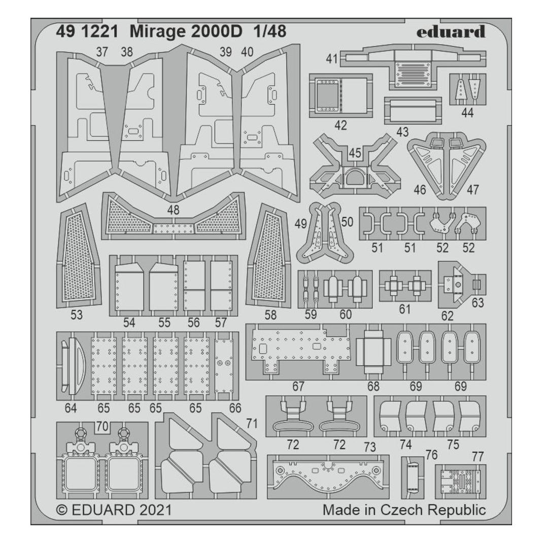 Eduard Mirage 2000D for KINETIC (491221)