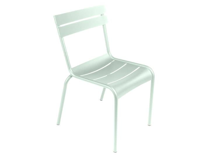 Gartenstuhl, Stahl, Gletscherminze, 49×57×88 cm, Stapelbar, Modern, Fermob