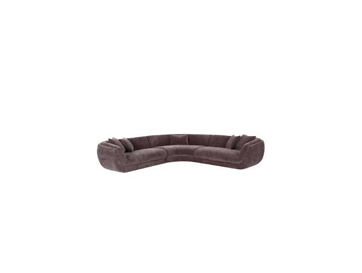Hochwertiges Design Ecksofa „Gianelle“ Dunkelbraun Richmond Interiors