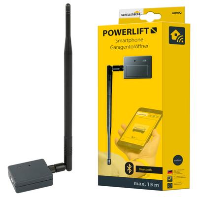 Tor-Funksteuerung SCHELLENBERG "Powerlift", Smartphone-Garagentoröffner", schwarz, B:3,5cm H:1,2cm L:6cm, Kunststoff, Funksteuerungsmodule, mit LED & USB Kabel, max. 15 m Funkreichweite, 2,4 GHz Funkfrequenz