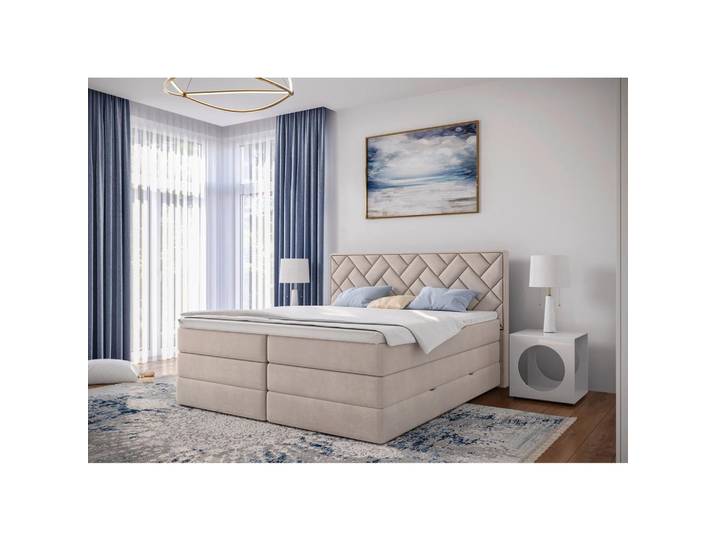 Boxspringbett mit Topper & Bettkasten 180x200 Loreno