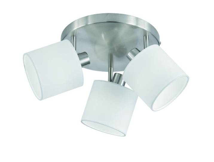 Plafonnier design en métal blanc