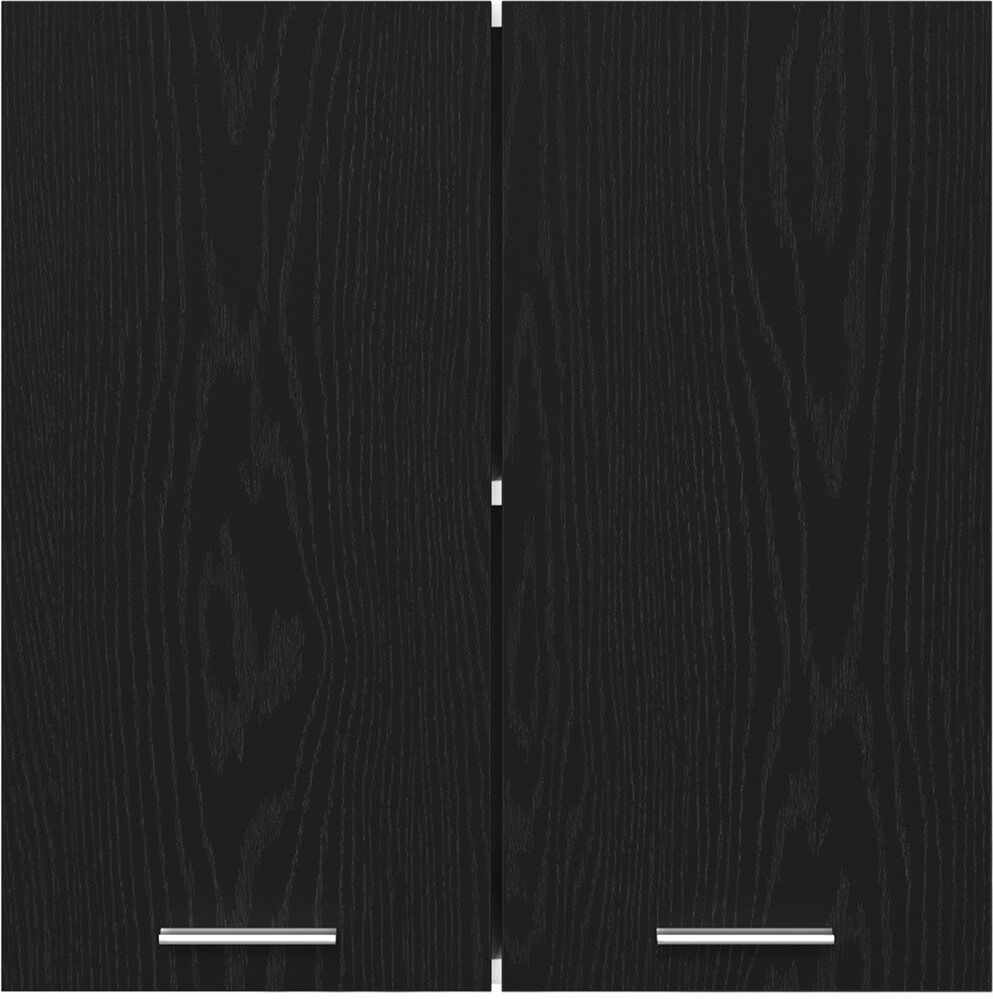 Latitude Run Lyon Hanging Cabinet Lyon Black Oak 60cm H x 60cm W x 31cm D