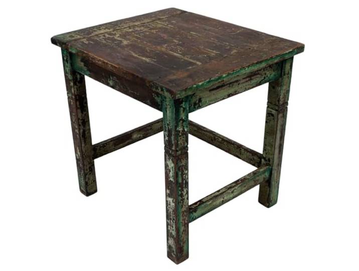 Vintage Hocker, Beistelltisch mit einzigartiger Farbstruktur, Modell 15a